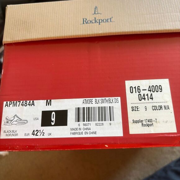 Rockport Atmore Black APM7484A Size 9 M Casual  Oxford Shoes main image 8